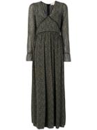 Michael Michael Kors - Shift Maxi Dress - Women - Polyester - 2, Black, Polyester