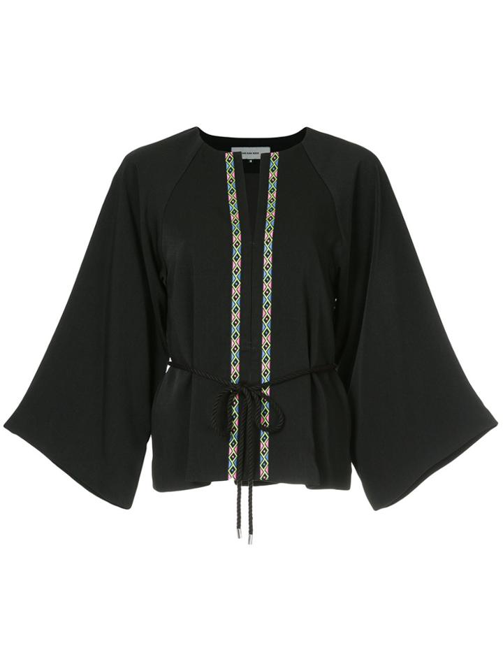 Han Ahn Soon Tie Waist Jacket - Black