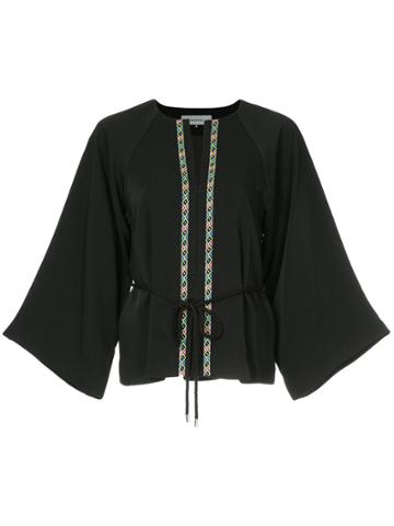 Han Ahn Soon Tie Waist Jacket - Black