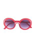 Monnalisa - Glitter Sunglasses - Kids - Acrylic - One Size, Red
