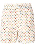 Mc2 Saint Barth Emoji Print Swim Shorts - White