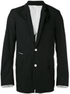 Takahiromiyashita The Soloist - Wardrobe Narrow Lapel Jacket - Men - Cotton - S, Black, Cotton