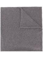 Pringle Of Scotland Heritage Knitted Scarf - Grey
