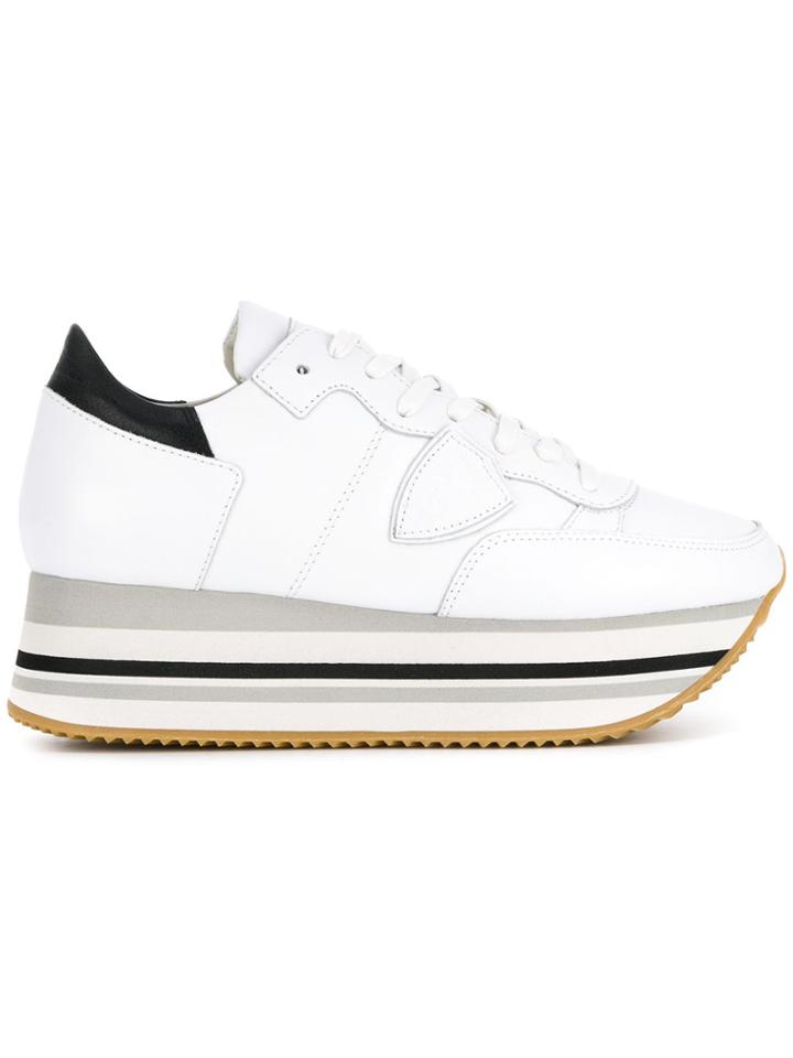 Philippe Model Eiffel Veau Sneakers - White