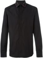 Givenchy Studded Collar Shirt, Men's, Size: 39, Black, Cotton/brass