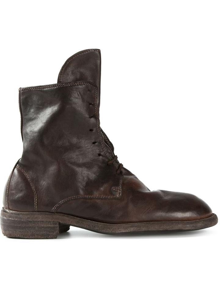 Guidi Lace-up Boots, Women's, Size: 39, Brown, Leather