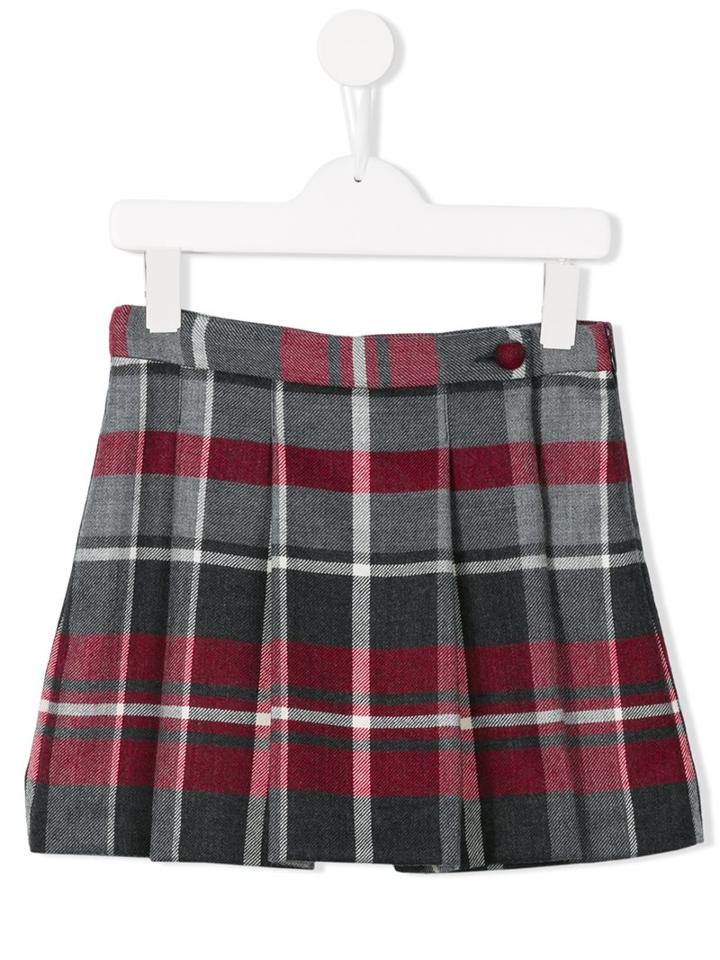 Dolce & Gabbana Kids Plaid Shorts, Girl's, Size: 10 Yrs, Grey
