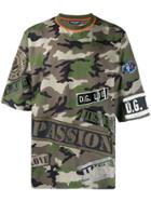 Dolce & Gabbana Camouflage Print Oversized T-shirt - Green