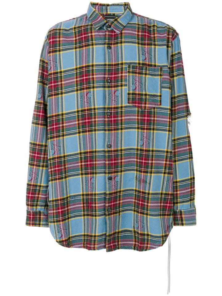 Mastermind Japan Checked Shirt - Blue