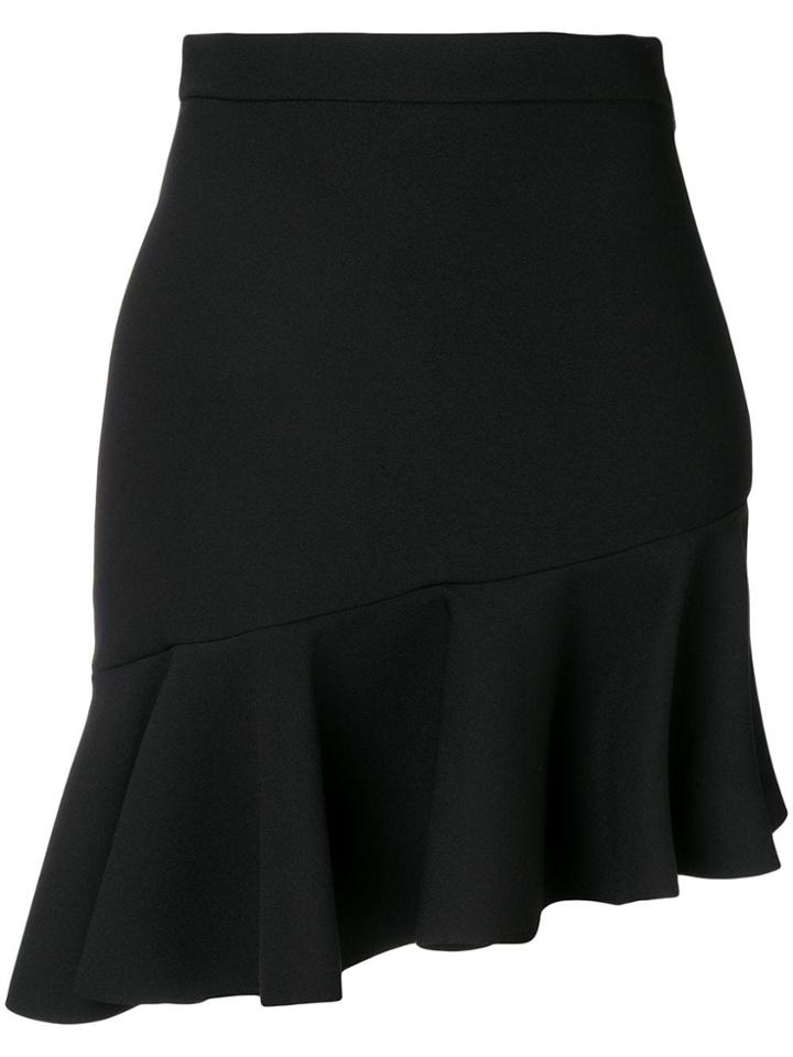 Msgm Ruffled Hem Skirt - Black