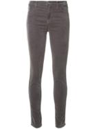 J Brand Velveteen Maria High-waisted Jeans - Grey
