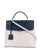 Salvatore Ferragamo Contrast Flap Tote - Grey