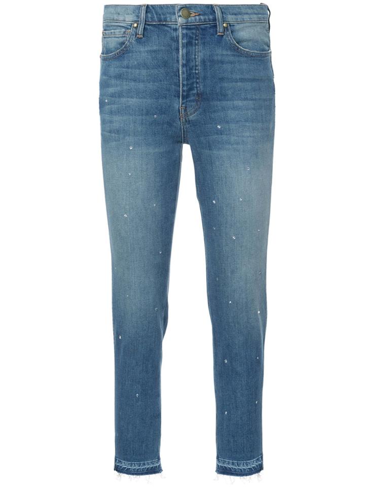 The Great Crystal Embellished Jeans - Blue