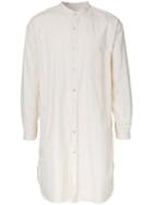 Marka Long Band Collar Shirt, Men's, Size: 2, White, Cotton