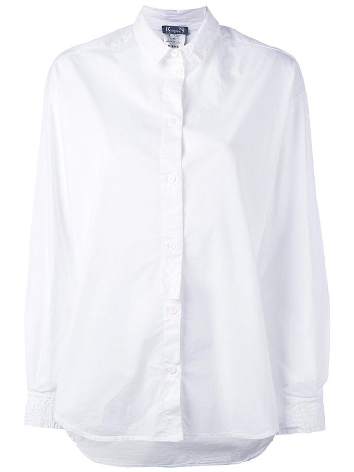 Kristensen Du Nord - Curved Hem Shirt - Women - Cotton/spandex/elastane - 2, White, Cotton/spandex/elastane