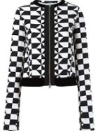 Reinaldo Lourenço Geometric Print Crop Jacket