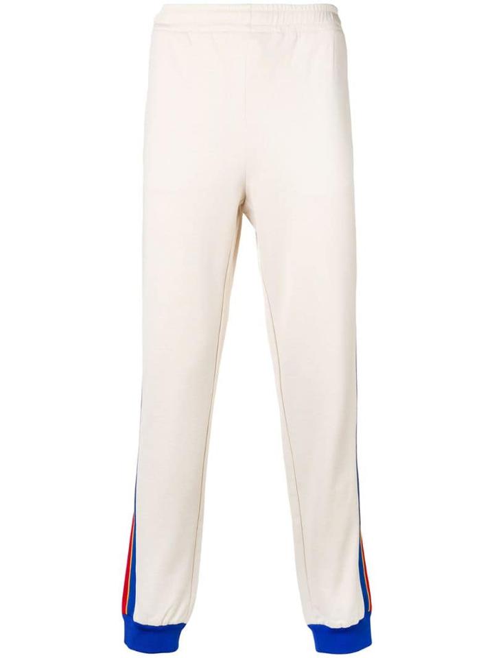 Gucci Stripe Trim Track Pants - Neutrals