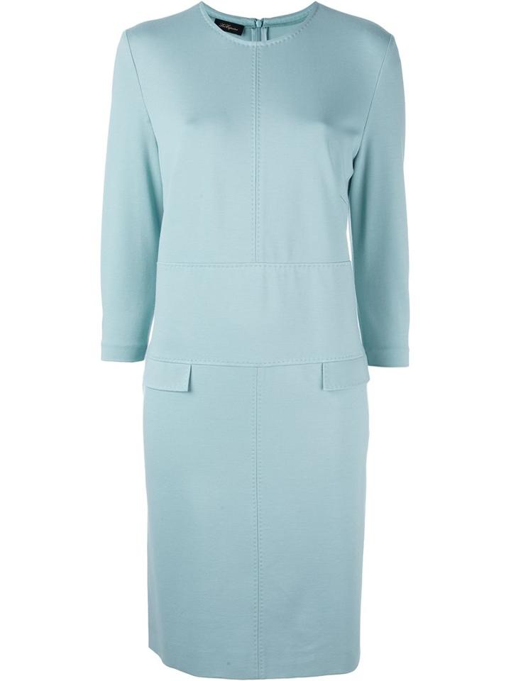 Les Copains Stitching Detail Fitted Dress