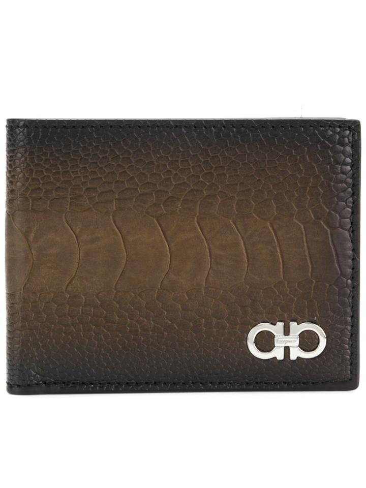 Salvatore Ferragamo Ombré Bifold Wallet - Brown