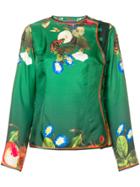 F.r.s For Restless Sleepers Floral Long-sleeve Blouse - Green