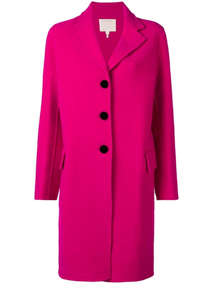Marc Jacobs Single Breasted Coat - Pink & Purple