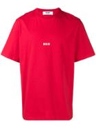 Msgm Oversize 19 T-shirt - Red