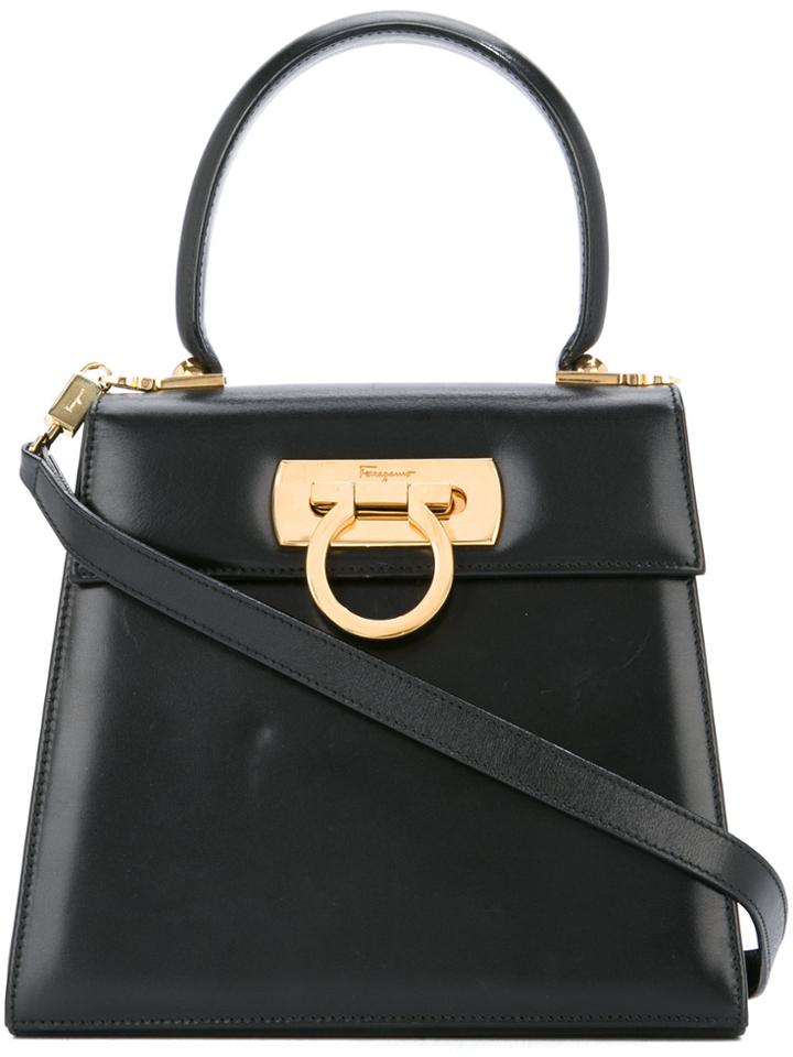 Salvatore Ferragamo Vintage Mini Gancini 2way Bag - Black