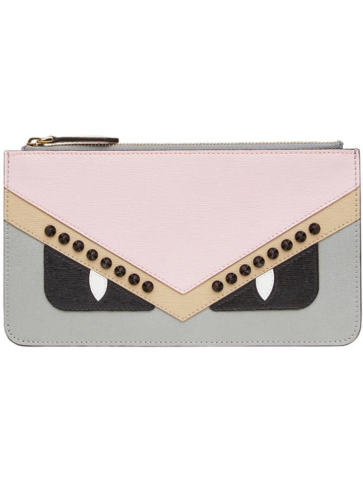 Fendi Bag Bugs Wallet - Grey