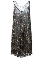 P.a.r.o.s.h. Pleated Floral Print Dress