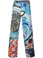 Charles Jeffrey Loverboy Art Mural Jeans - Multicolour