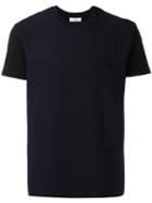 Contrast T-shirt - Men - Cotton/viscose/wool - Xl, Blue, Cotton/viscose/wool, Ami Alexandre Mattiussi