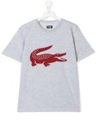 Lacoste Kids Teen Logo Printed T-shirt - Grey