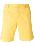 Msgm Straight Leg Bermuda Shorts, Men's, Size: 50, Yellow/orange, Cotton/spandex/elastane