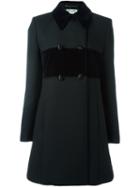 Saint Laurent Baby Doll Coat, Women's, Size: 38, Black, Silk/cotton/wool