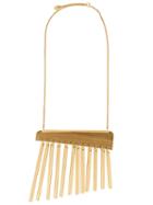 Mm6 Maison Margiela Chime Necklace, Women's, Metallic, Brass/wood