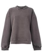 Yeezy Season 3 Crew Neck Sweatshirt, Women's, Size: Small, Brown, Cotton/spandex/elastane