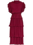 Johanna Ortiz Chants Ruffle Detail Silk Dress - Unavailable