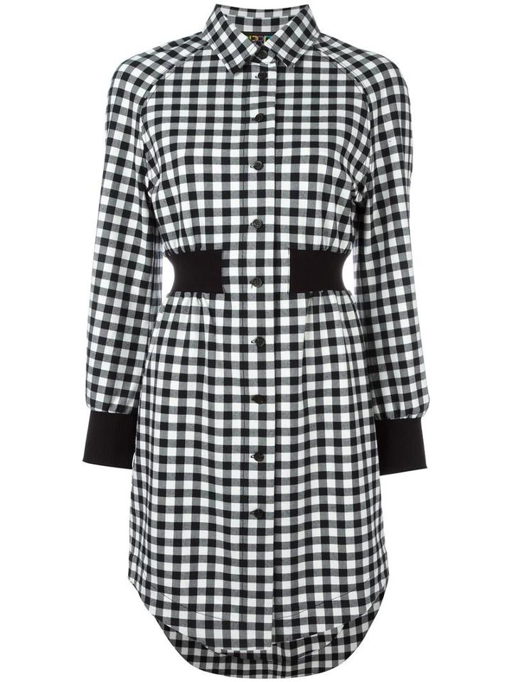 Opening Ceremony Plaid Dress, Women's, Size: Small, Black, Polyester/spandex/elastane/viscose
