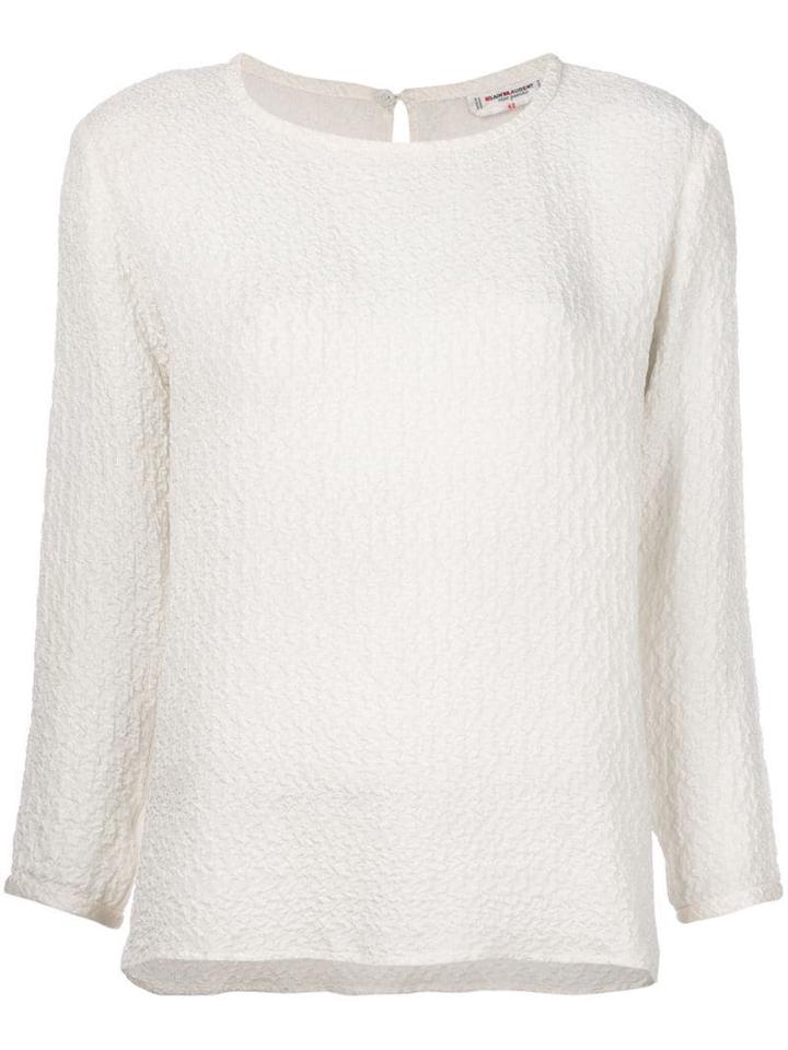 Yves Saint Laurent Pre-owned Ruched Detail Top - White