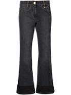 Sonia Rykiel Flared Jeans, Women's, Size: 34, Grey, Cotton/spandex/elastane/acetate/viscose
