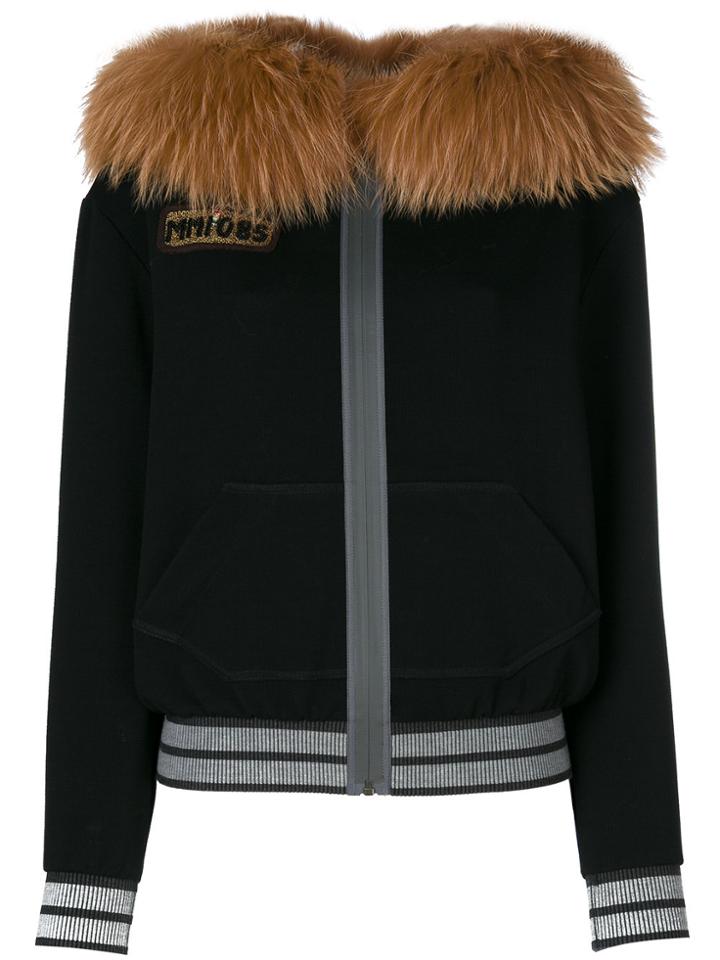 Mr & Mrs Italy Bike Print Zipped Hoodie - Green