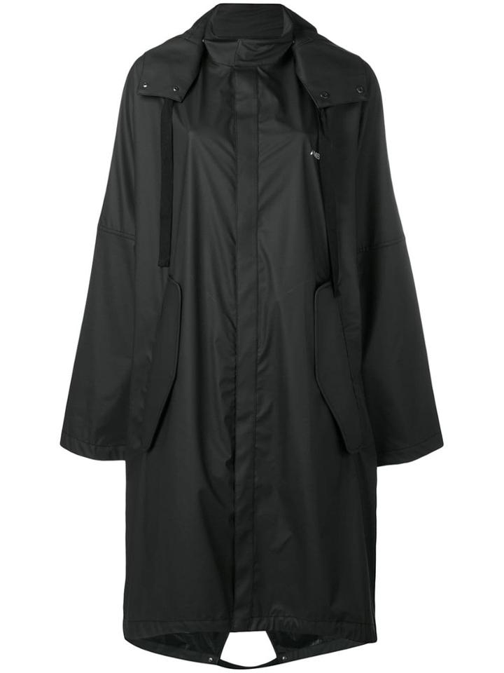 Ambush Hooded Raincoat - Black