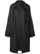 Ambush Hooded Raincoat - Black