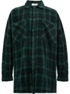 Faith Connexion Oversize Woollen Shirt, Adult Unisex, Size: Medium, Green, Polyamide/mohair/wool/virgin Wool