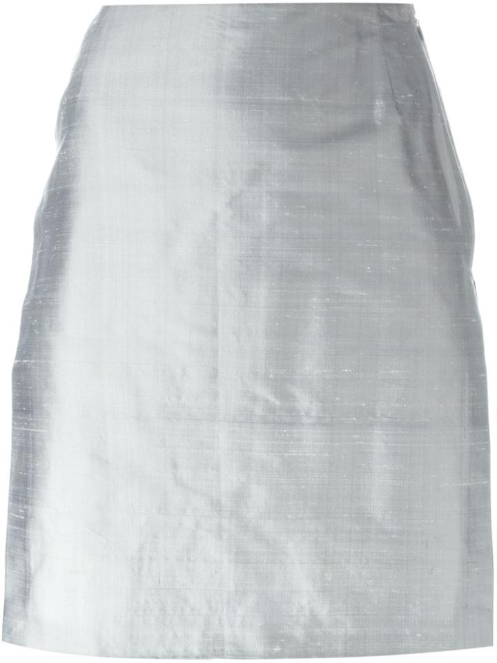 Romeo Gigli Vintage Side Slit Skirt - Grey
