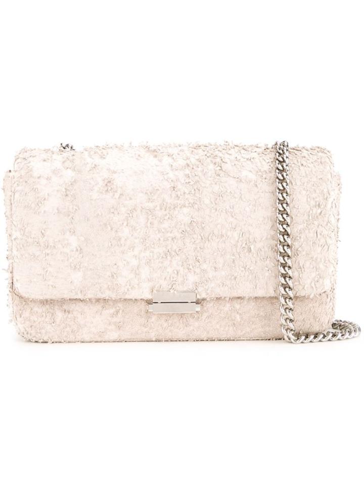 Scanlan Theodore Leather Tweed Crossbody Bag