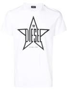 Diesel Star Print T-shirt - White