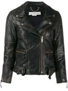 Golden Goose Slim-fit Biker Jacket - Black