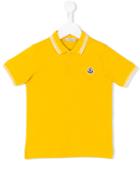Moncler Kids Classic Polo Shirt, Boy's, Size: 6 Yrs, Yellow/orange