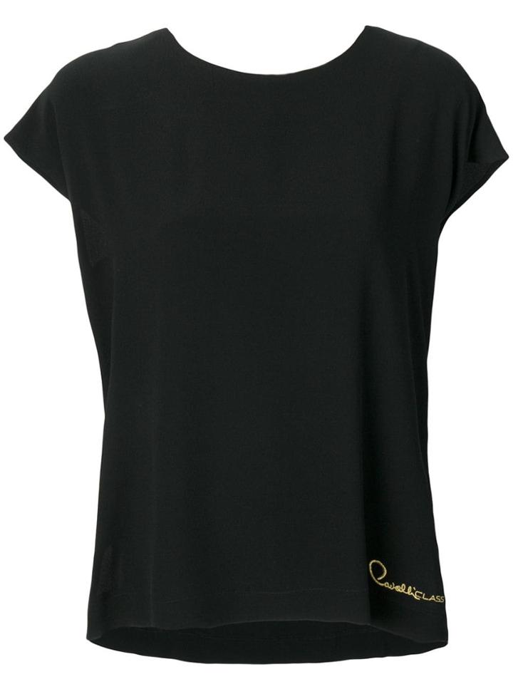 Cavalli Class Relaxed Logo T-shirt - Black